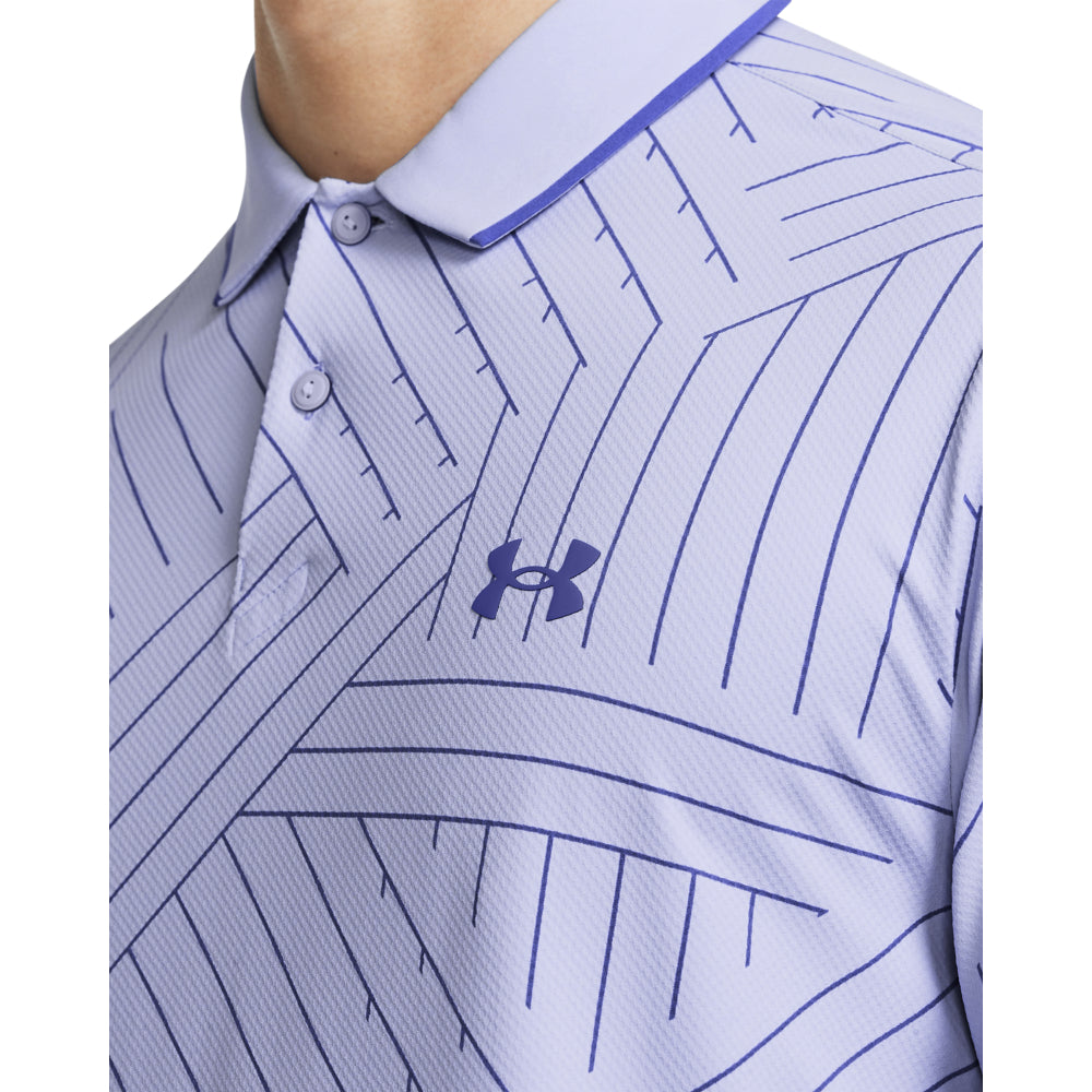 Under Armour Iso-Chill Edge Golf Polo Shirt - Celeste / Starlight