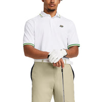 Under Armour Playoff 3.0 Patrons Golf Polo Shirt - White / Classic Green