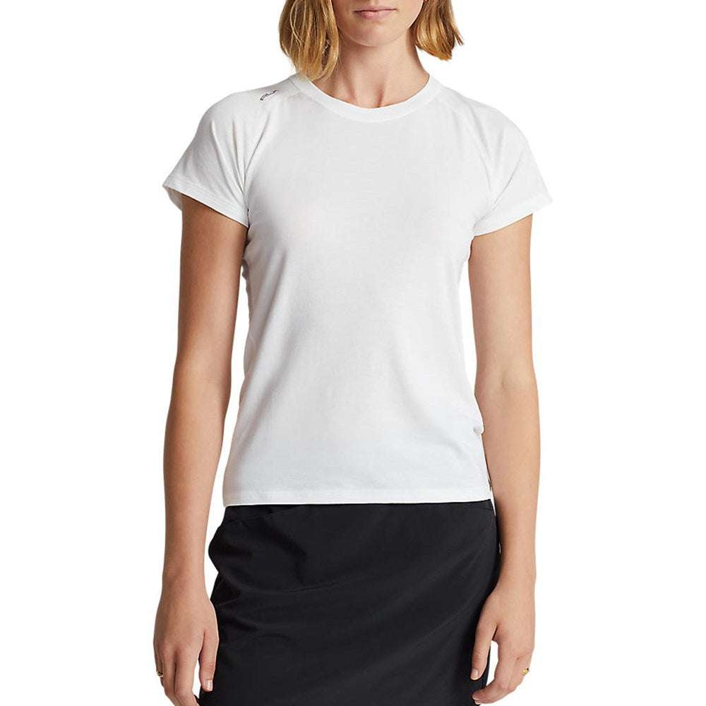 RLX Ralph Lauren Women's Stretch Crew Tee - Pure White