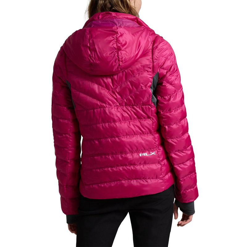 RLX RALPH LAUREN妇女居住的Quilted Full -Zip夹克-Fuchsia Berry