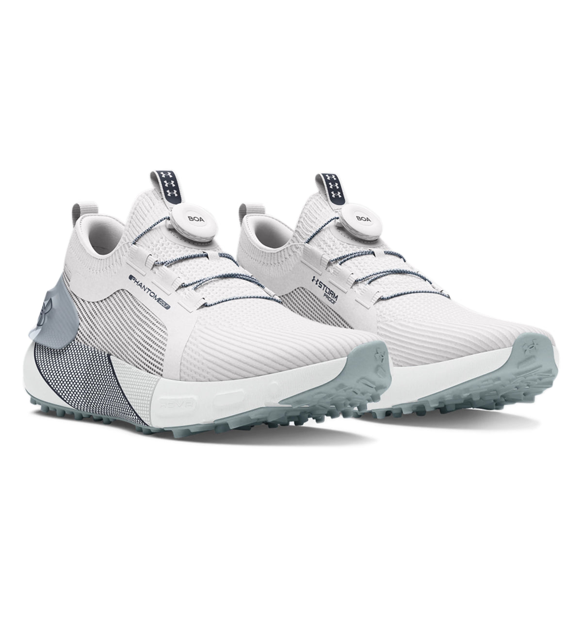 Under Armour Phantom BOA Spikeless Golf Shoes - Distant Grey / Harbor Blue