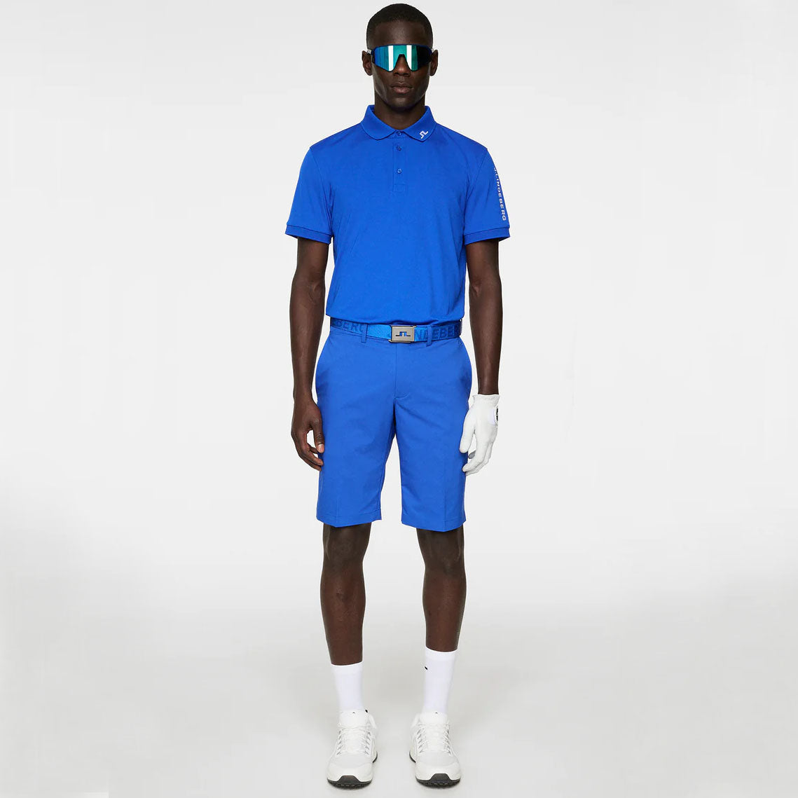 J.Lindeberg Tour Tech Reg Fit Golf Shirt - Club Blue