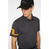 J.Lindeberg Heath Regular Fit Golf Polo Shirt - Asphalt