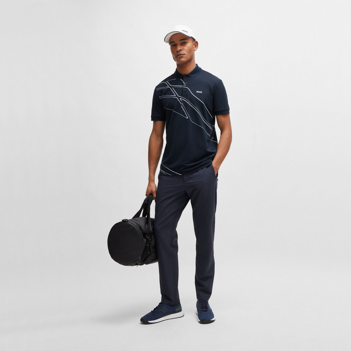 BOSS Paddy 3 Golf Polo Shirt - Dark Blue