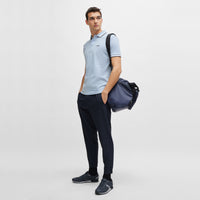 BOSS Paddy Cotton Pique Golf Polo Shirt - Open Blue