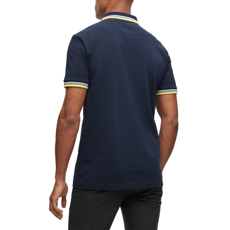 BOSS Paddy Cotton Pique Polo - Dark Blue