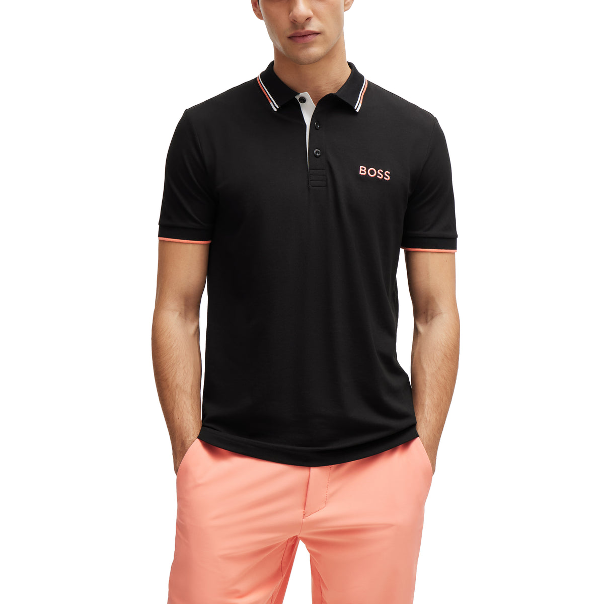 BOSS Paddy Pro Golf Polo Shirt - Charcoal