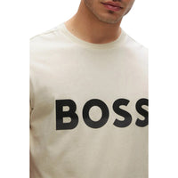 BOSS Tee 1 高尔夫衬衫 - 开放白色