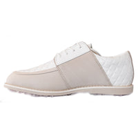 G/Fore Women's Quilted Gallivanter Golf Shoes - Snow/Stone