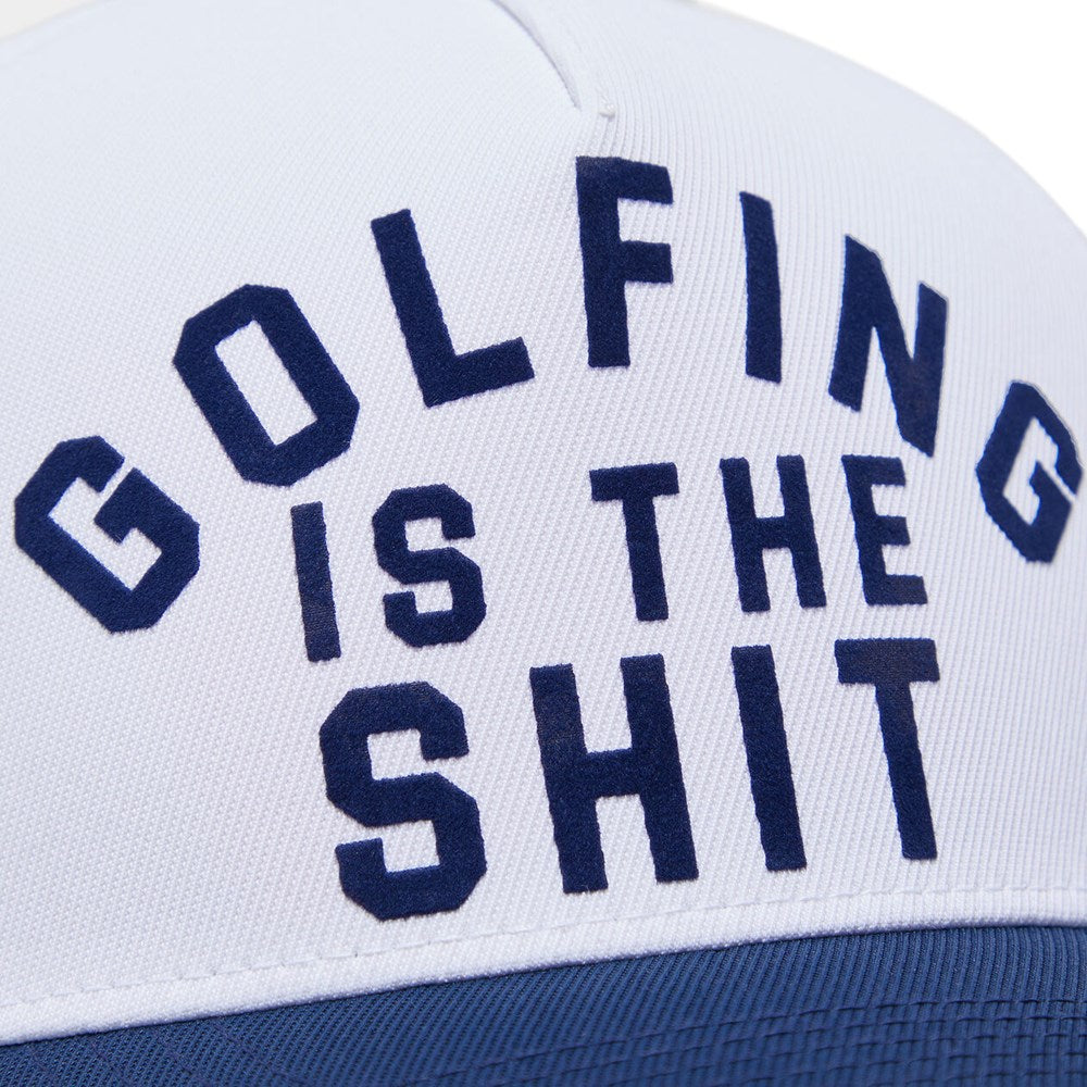 G/Fore Golfing是Sh*t伸展斜纹twill Snapback帽子 - 雪