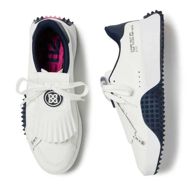 G/Fore Women's G.112 Kiltie Golf Shoes - Snow/Twilight