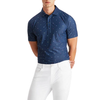 G/Fore Mini Stars Tech Pique Golf Polo Shirt - Twilight