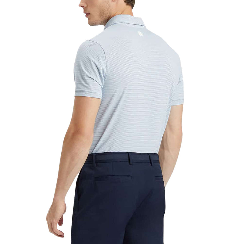 G/Fore Feeder Stripe Tech Jersey Polo - Fjord