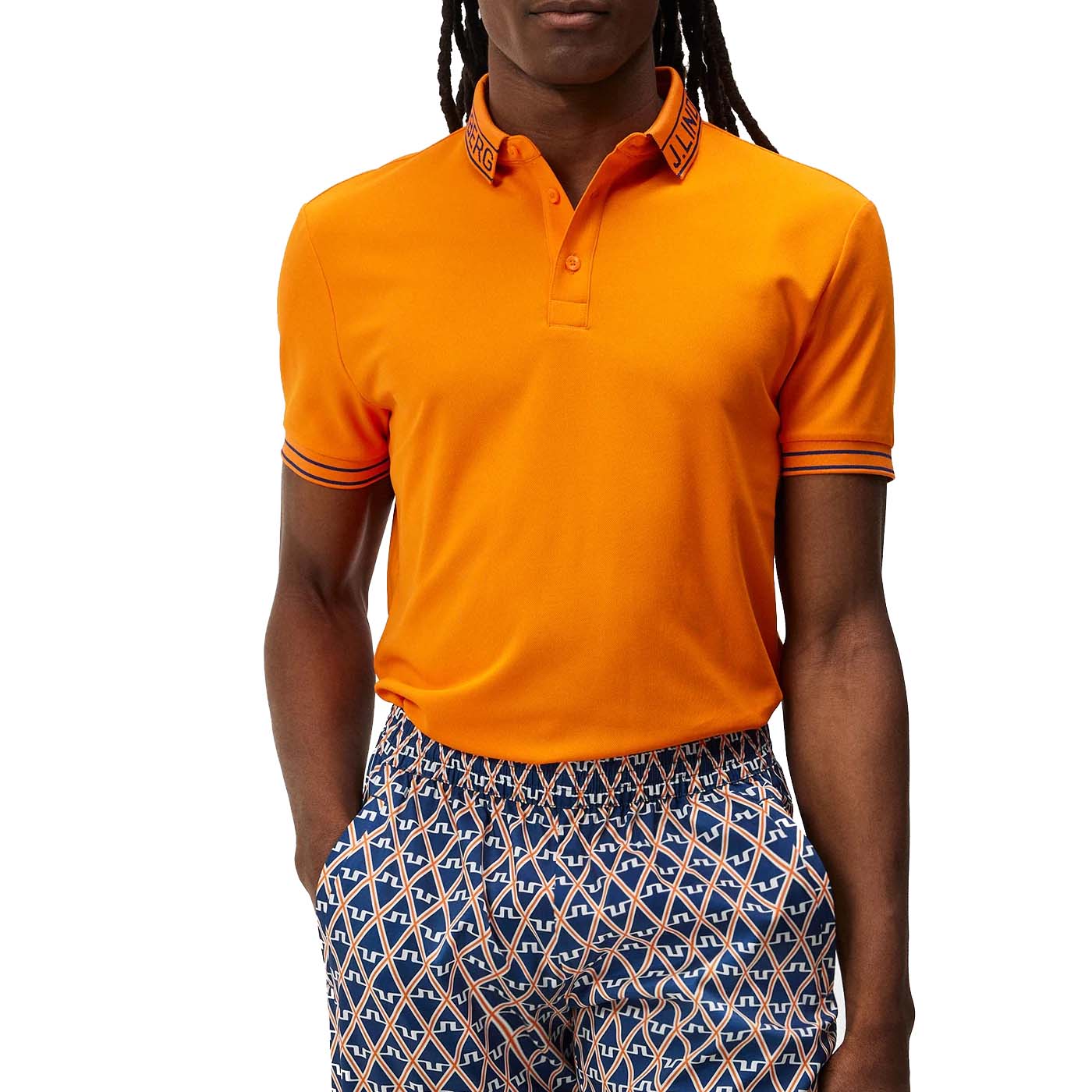 J.Lindeberg Austin Regular Fit Golf Polo Shirt - Exuberance