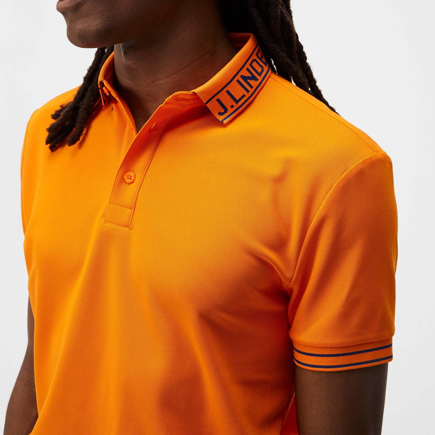 J.Lindeberg Austin Regular Fit Golf Polo Shirt - Exuberance