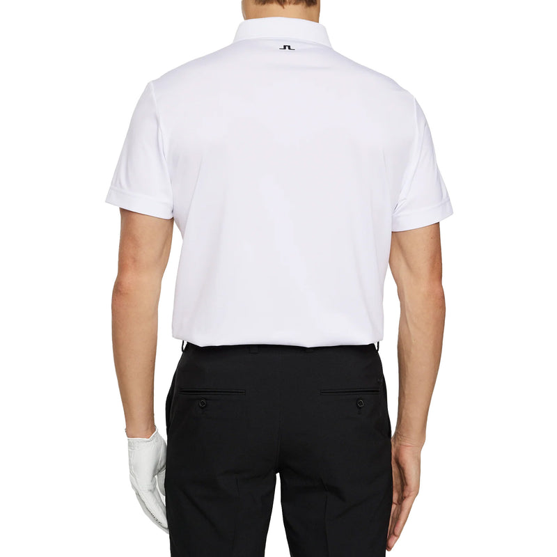 J.Lindeberg Bridge Polo Golf Shirt - White