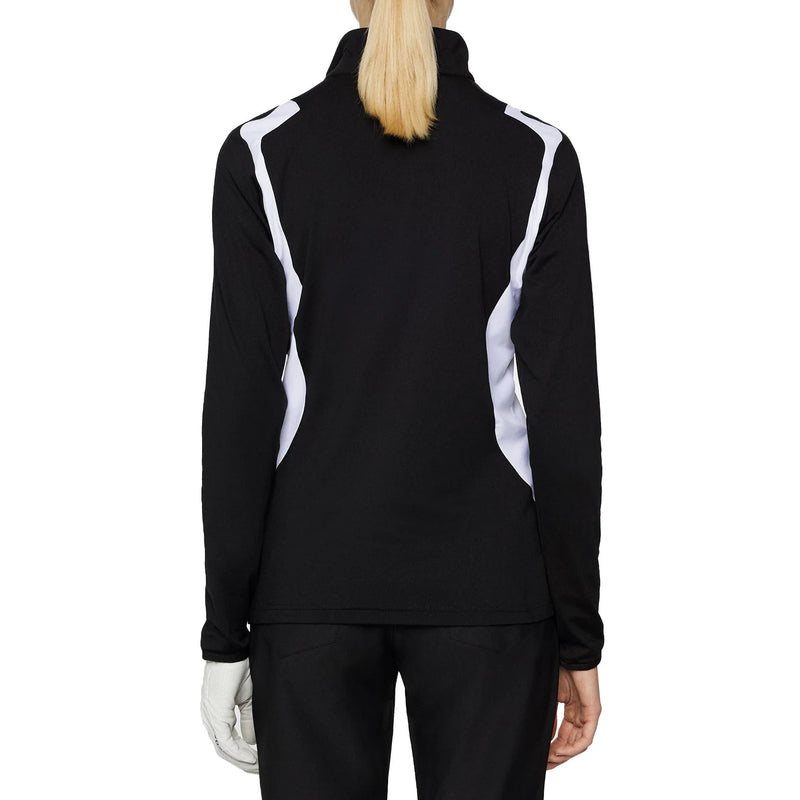 J.Lindeberg Women's Mae Quarter Zip Golf Mid-Layer - Black