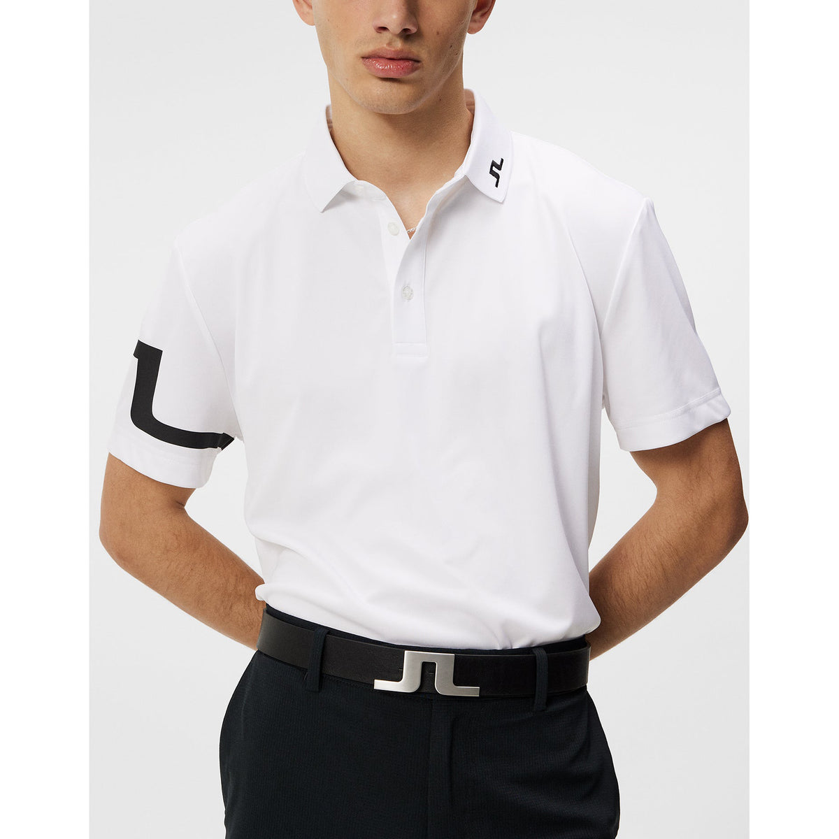 J.Lindeberg Heath Regular Fit Golf Shirt - White