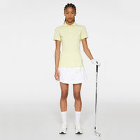 J.Lindeberg Women's Tour Tech Golf Polo Shirt - Pale Lime Yellow