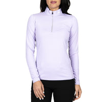 KJUS Women's Sunshine Sport Half Zip Sun Protection Golf Layer - Wisteria