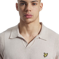 Lyle &amp; Scott 根西岛高尔夫 Polo 衫 - 粉灰褐色