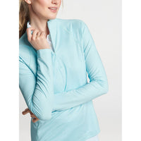 Peter Millar Women's Geo Raglan-Sleeve Perth Golf Mid-Layer - Blue Spruce