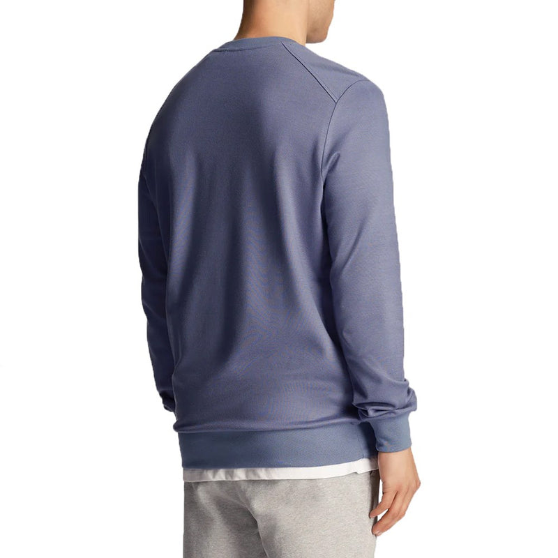 Lyle & Scott Fly Fleece Crew Neck - Storm Blue