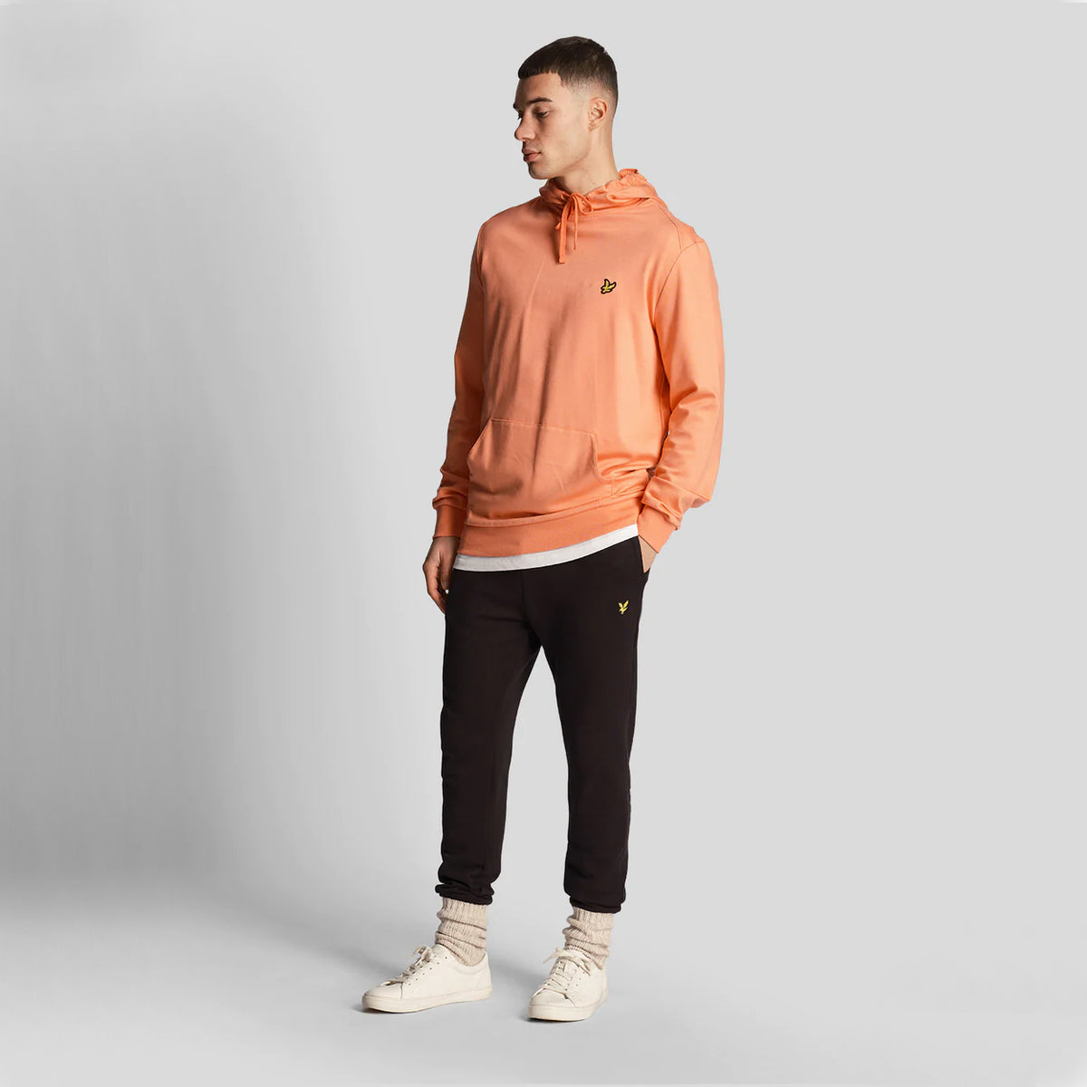 Lyle & Scott Fly Fleece Golf Hoodie - Course Coral