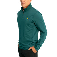 Lyle & Scott Tech 1/4 Zip Midlayer - Golf Green