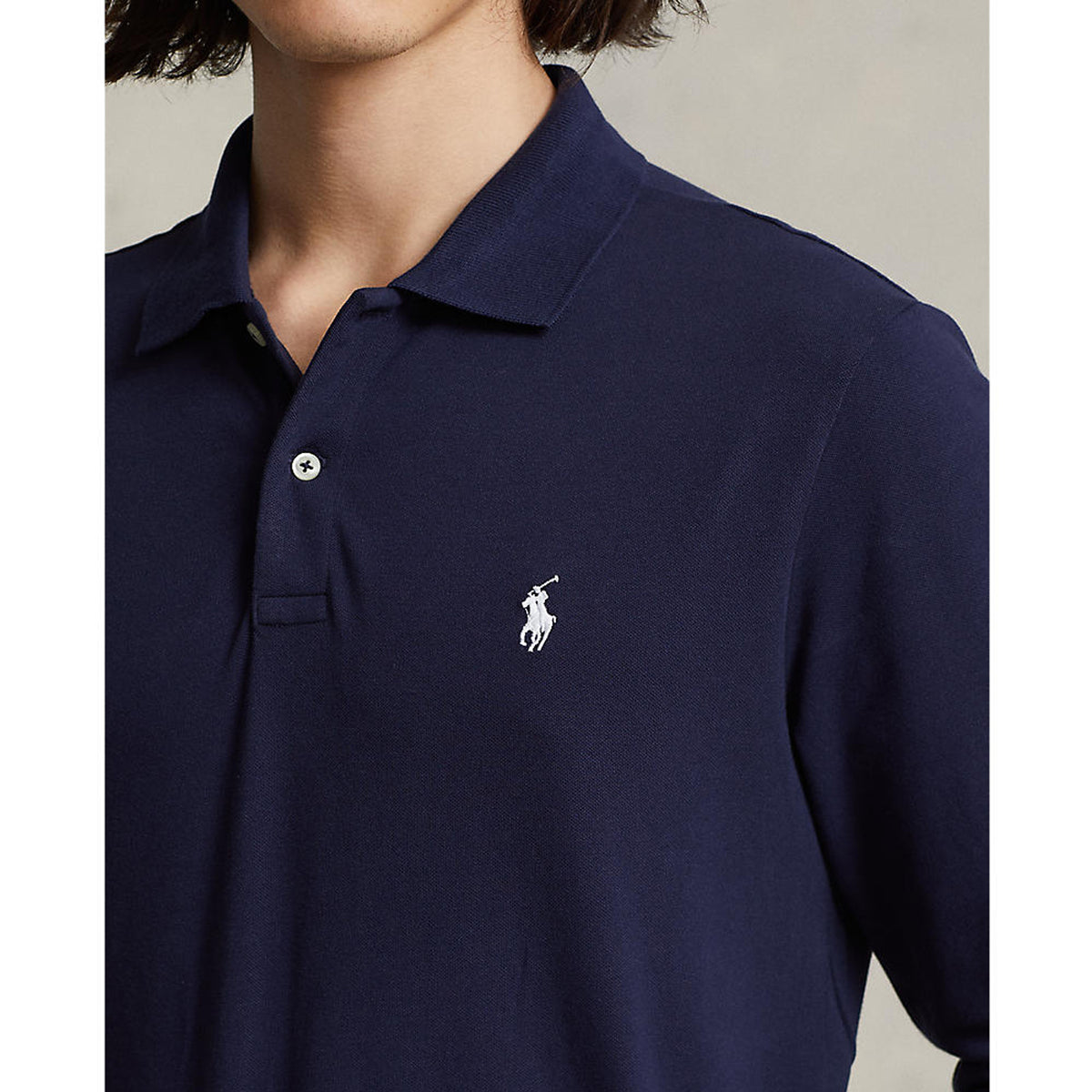 Polo Performance Ralph Lauren Performance 长袖 Polo 衫 - 法国海军蓝