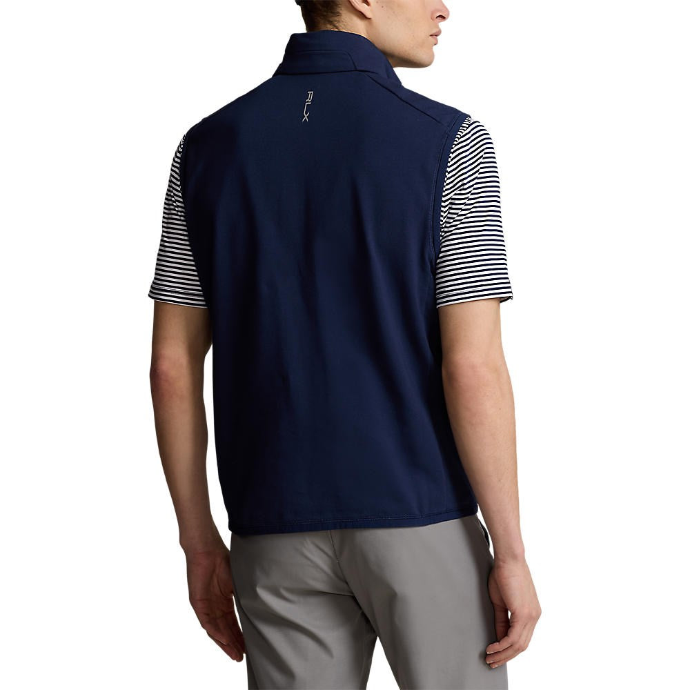 RLX Ralph Lauren Paneled Stretch Terry Vest  - French Navy