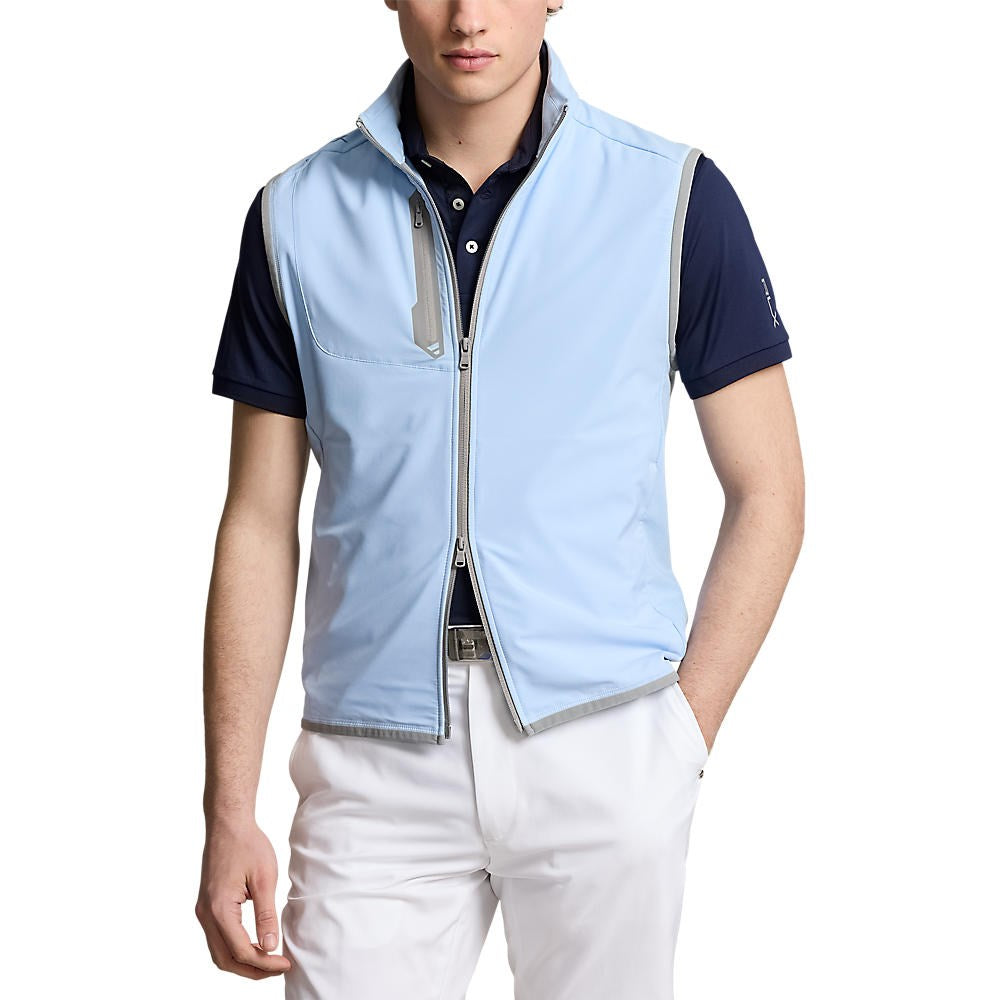 RLX Ralph Lauren Paneled Stretch Terry Vest  - Office Blue