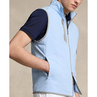 RLX Ralph Lauren Paneled Stretch Terry Vest  - Office Blue