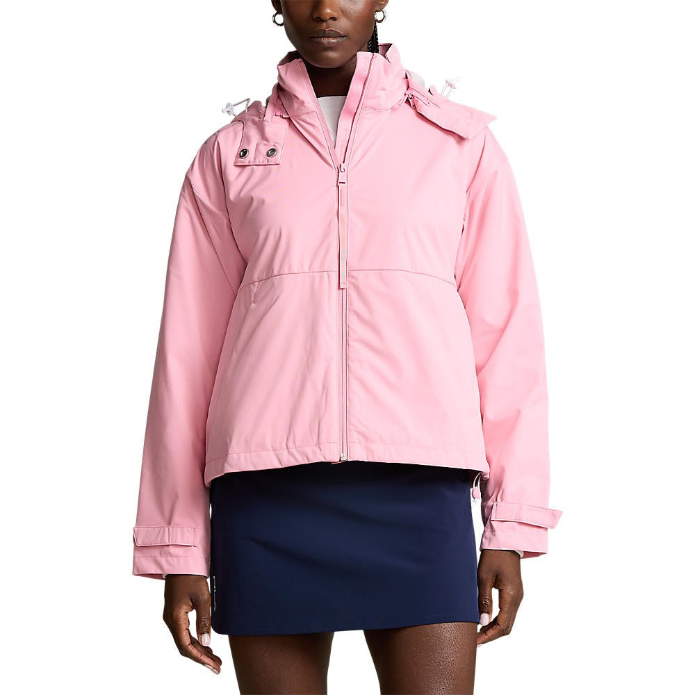 RLX Ralph Lauren Women's Water Repellent Hooded Jacket - Course Pink