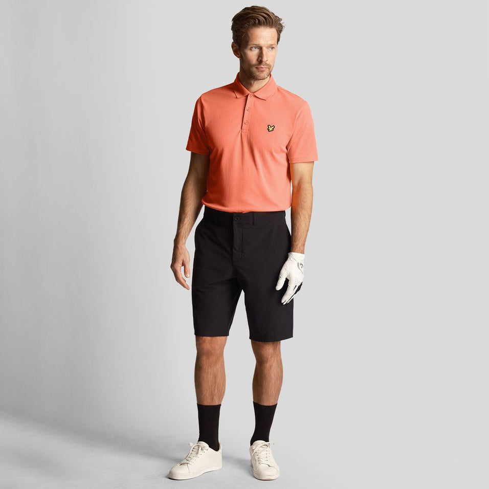 Lyle & Scott Golf Tech Polo Shirt - Course Coral