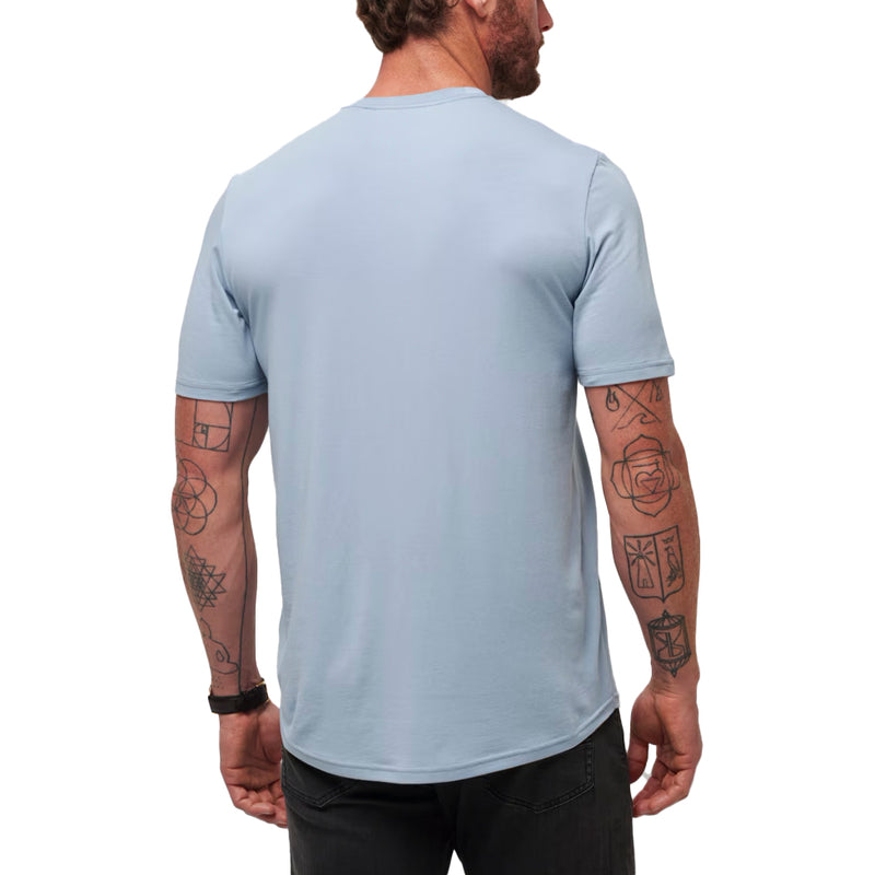 Travis Mathew Cloud Crew Golf Tee - Dusty Blue