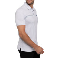 Travis Mathew Neotropical Golf Polo Shirt - Heather Light Grey