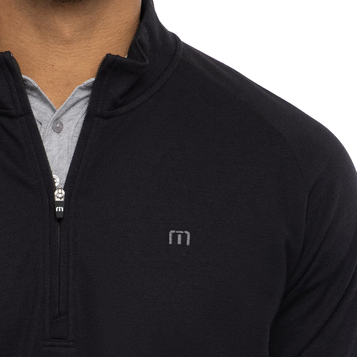 Travis Mathew Upgraded Golf Quarter Zip - Black