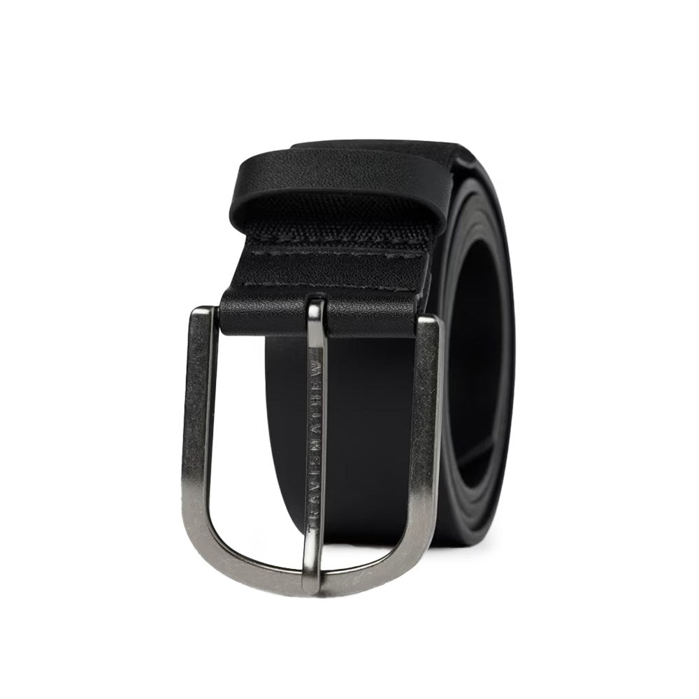 Travis Mathew Jinx 2.0 Golf Belt - Black Genuine Leather