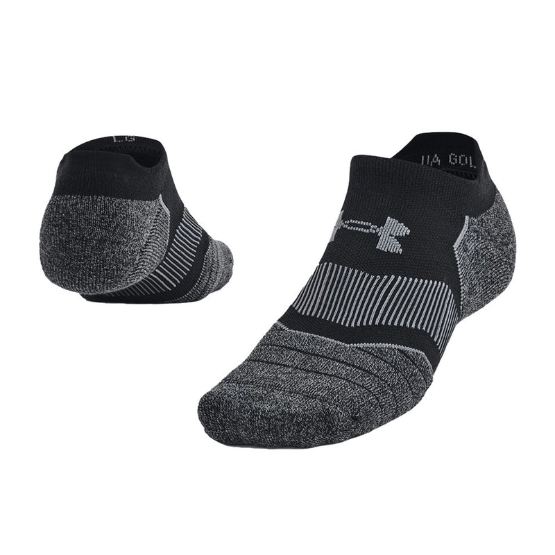 Under Armour Elevated Performance 2pk Golf Socks - Black/Castlerock