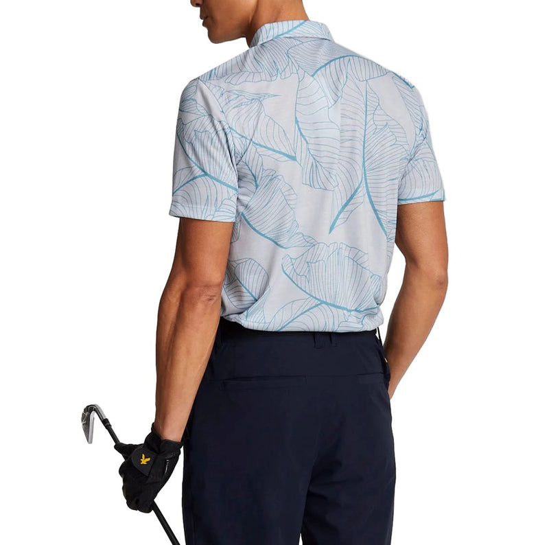 Lyle＆Scott Golf Floral Polo高尔夫衬衫 -  Pebbel