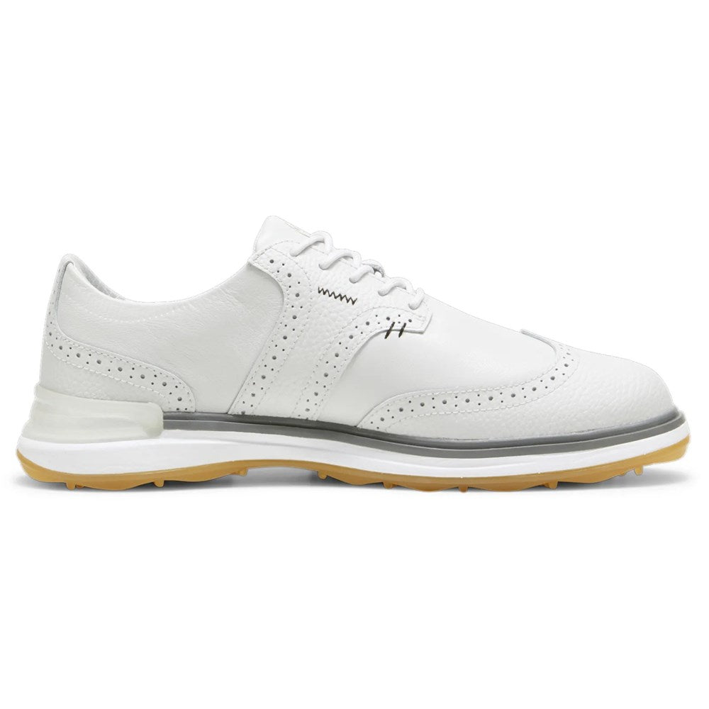 Puma AVANT Wingtip Spikeless Golf Shoes - Feather Gray/Slate Gray