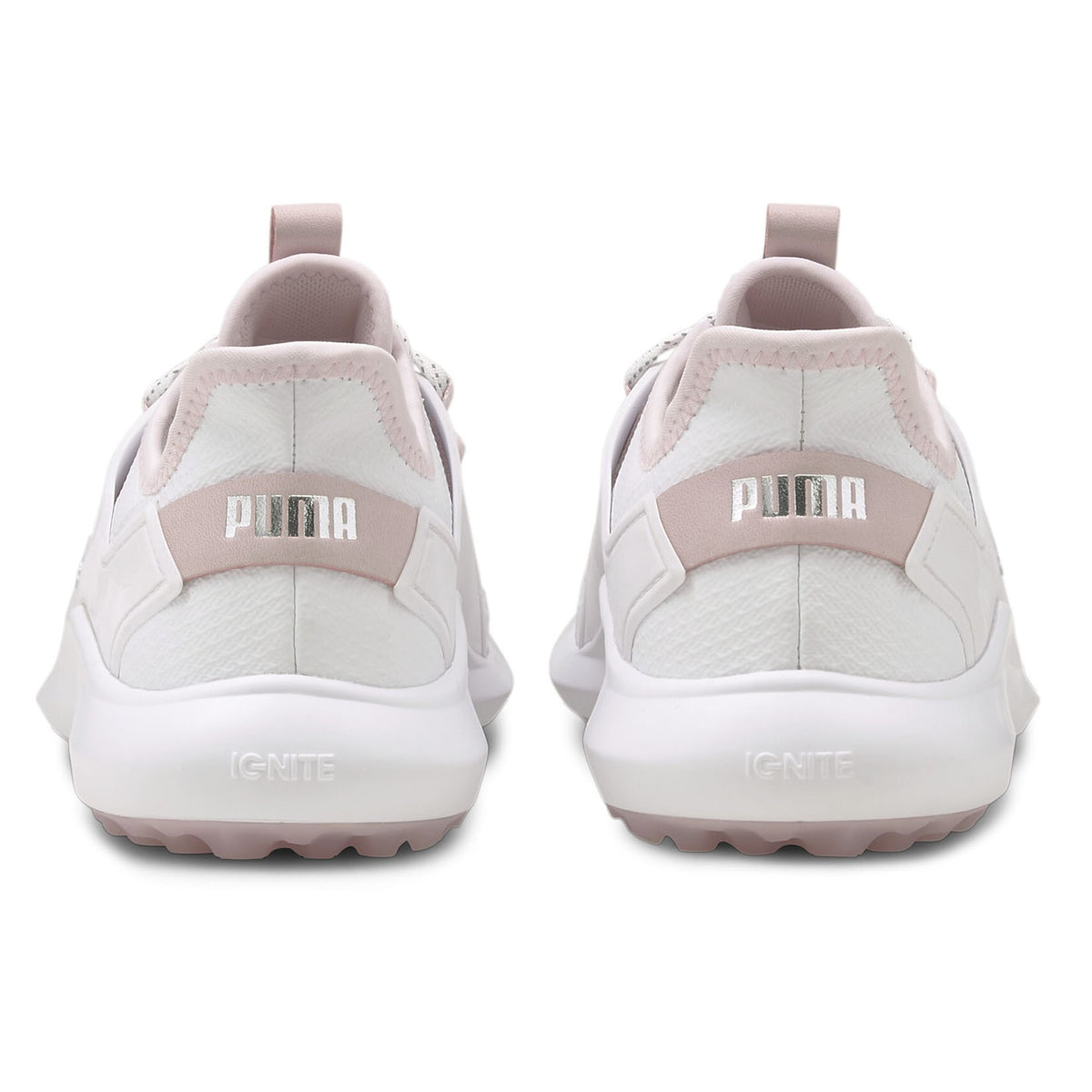 Puma Women's IGNITE FASTEN8 Golf Shoes - White/ Silver/ Pink