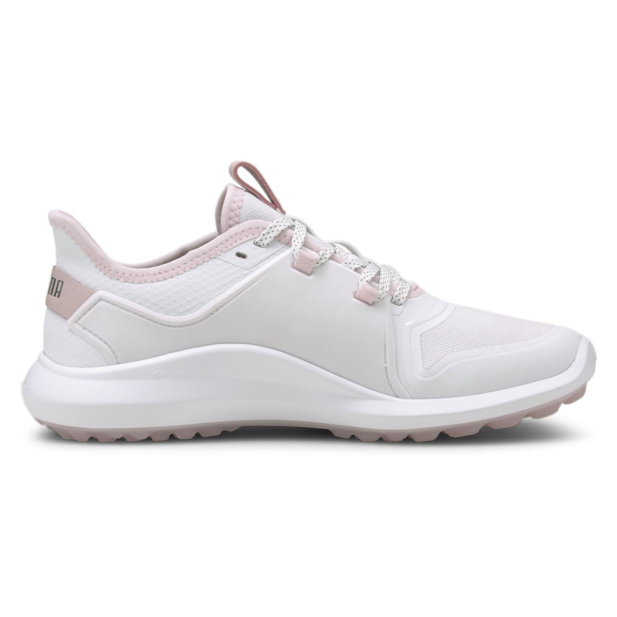 Puma Women's IGNITE FASTEN8 Golf Shoes - White/ Silver/ Pink