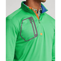 RLX Ralph Lauren Driver 奢华平纹针织套头衫 - 葡萄园绿