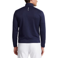 RLX Ralph Lauren Driver Luxury Jersey Pullover - French Navy Houndstooth