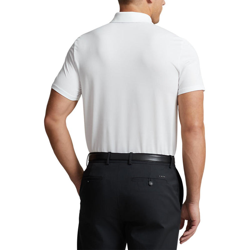 RLX Polo Performance Ralph Lauren Tour Pique Golf Polo Shirt - Pure White