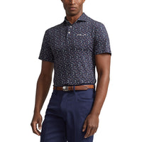 RLX Ralph Lauren Printed Lightweight Airflow Golf Shirt -  Harvard Wine Assorted Petals