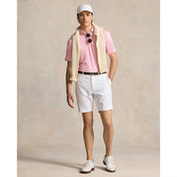 RLX Ralph Lauren Printed Lightweight Airflow Performance Polo - Flamingo Pink Clubs