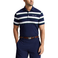 RLX Ralph Lauren Performance Pique Polo - French Navy/White Multi